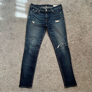 Rag & Bone Distressed Skinny Jeans Size 27